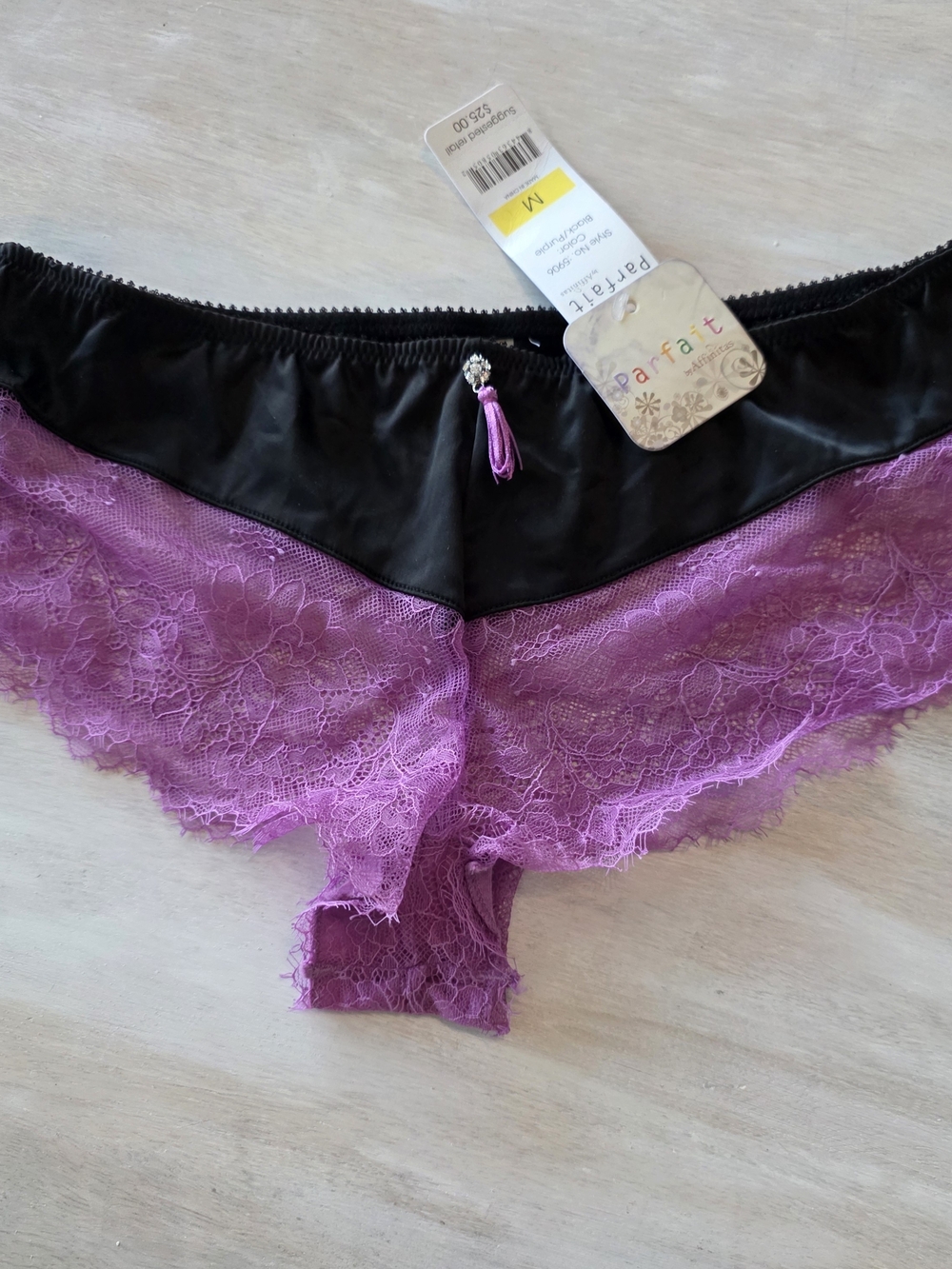 Parfait by Affinitas 5906 Tamara Satin Boyshort Panty Nwt